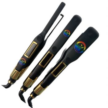 professional salon hair straightener titanium flatiron private label flat iron irons