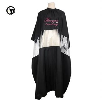 transparent cape with logo