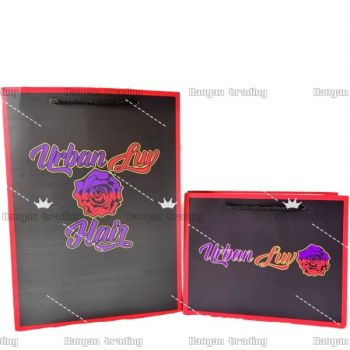 Custom Luxury Gift Garment Paper Shopping Bags With Logo Print