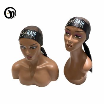 custom shop name head stain wrap scarf head band tie , human virgin hair wigs wrapping headband band